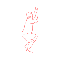 Humans Yoga Poses Eagle Pose Tracing Svg Vector, Free Vectors File